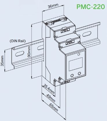 PMC220, 1 Fazl� S�zme Saya� (Enerji Analiz�r�)